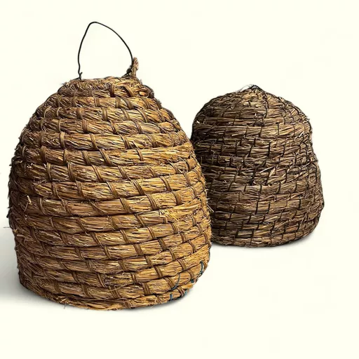 Woven Beehive Basket/ Apiary