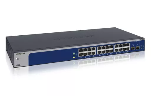 NETGEAR XS724EM Managed L2 10G Ethernet (100/1000/10000) 1U Blue, Grey