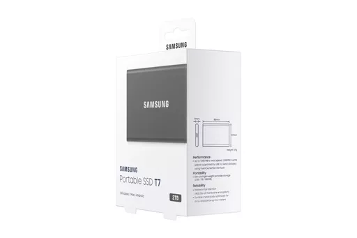 Samsung Portable SSD T7 2000 GB Grey