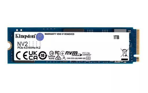 Kingston Technology 1000G NV2 M.2 2280 PCIe 4.0 NVMe SSD