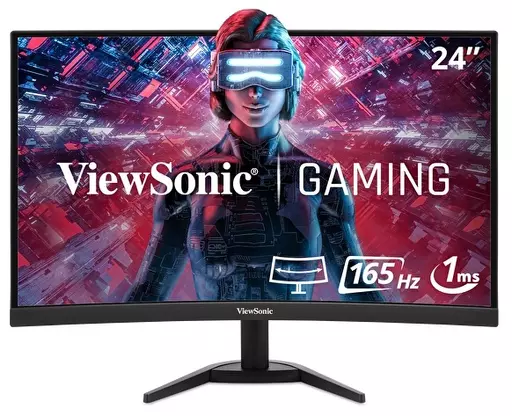 Viewsonic VX Series VX2418C computer monitor 61 cm (24") 1920 x 1080 pixels LCD Black