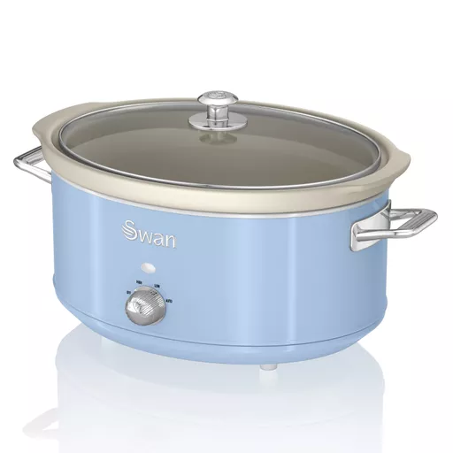 6.5L Slow Cooker Retro Blue