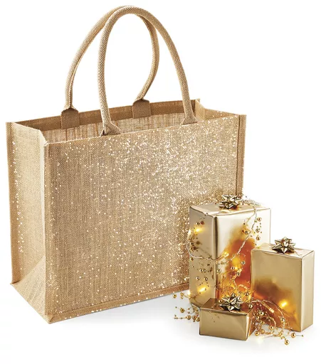 Shimmer Jute Shopper