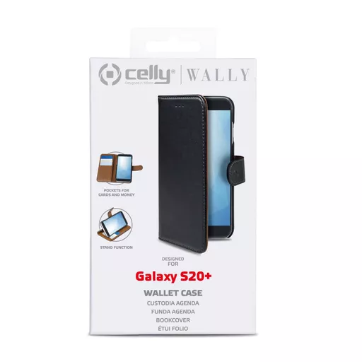 Celly WALLY mobile phone case 17 cm (6.7") Wallet case Black