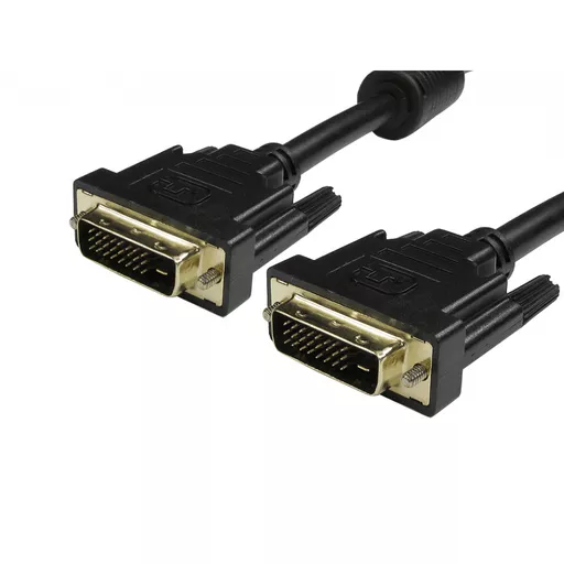 Cables Direct 99DVDUAL-203 DVI cable 3 m DVI-D Black