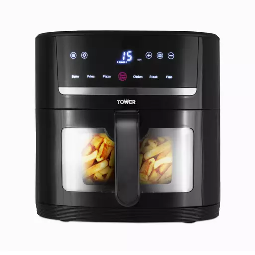 6L Air Fryer with Viewing Window, Oilless Cooker, Nonstick Basket, Easy To  Clean, 1500W Fully Automatic Smart Electric Fryer