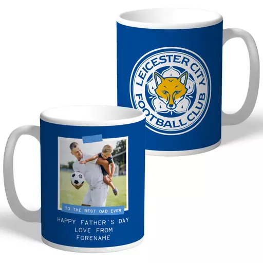 Leicester City FC Best Dad Ever Photo Upload Mug