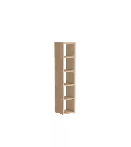 Oak Storage Cube Shelving 5 x 1