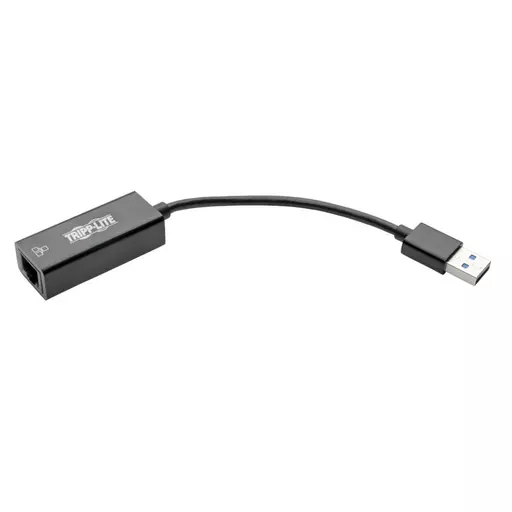 Tripp Lite U336-000-R USB 3.0 to Gigabit Ethernet NIC Network Adapter - 10/100/1000 Mbps, Black