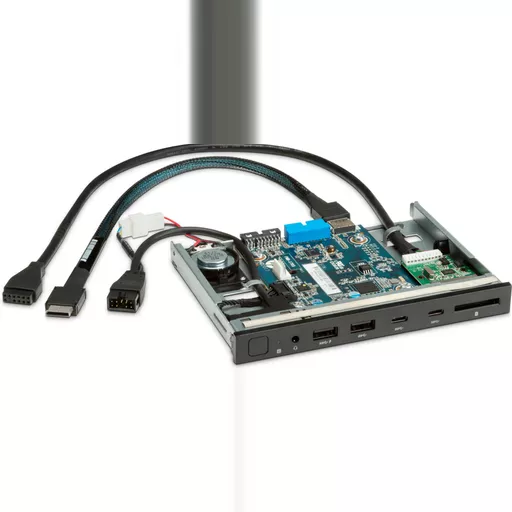 HP 1XM32AA drive bay panel Black, Green, Grey