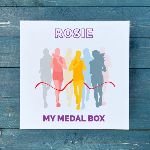 Personalised Womens Running Medal Box
