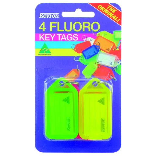 KEVRON ID38 Fluorescent Tags Blister Pack 4 pcs