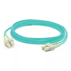 Titan SCSCOM3DAQ1/CL InfiniBand/fibre optic cable 1 m SC Aqua colour