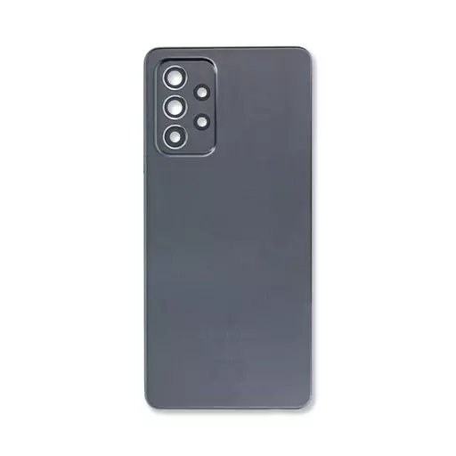 Back Cover w/ Camera Lens (Service Pack) (Black) - For Galaxy A72 (A725)