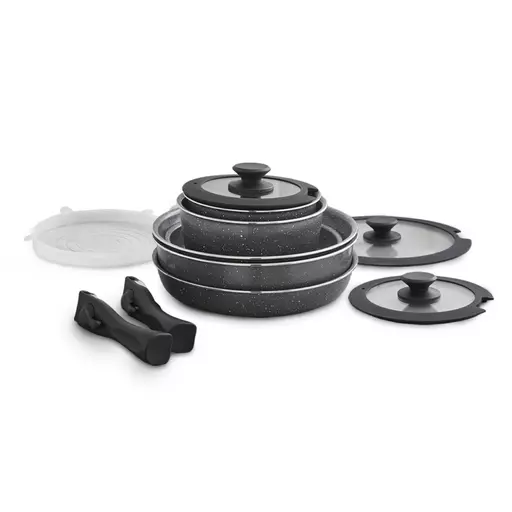 13-Piece Granite Aluminum Cookware Set