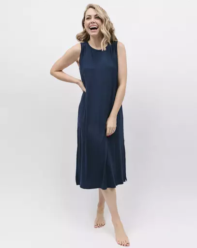 Cyberjammies LONG JERSEY NIGHTDRESS   Cosmo   Navy
