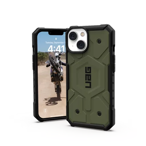 UAG - Pathfinder + MagSafe for iPhone 14 & iPhone 13 - Olive Green