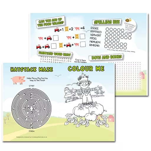Farm Themed A3 Activity - Pack of 250