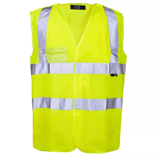 Supertouch Hi Vis Yellow Pull Apart Vest