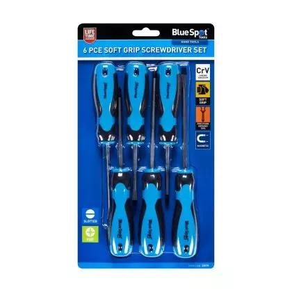 6Pce Soft Grip Screwdriver Set