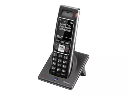 British Telecom 060750 telephone DECT telephone Caller ID Black