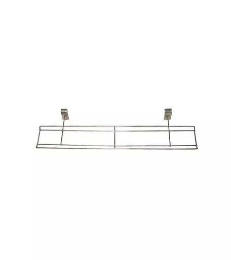 Chrome Slatwall Shoe Rail - 100cm x 20cm
