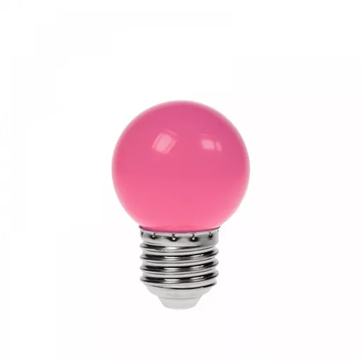 Prolite 1.5W LED Poly Golf Ball Lamp ES Pink