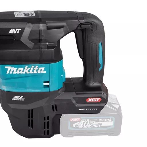 Makita 40Vmax Demolition Hammer With Carry Case (AWS Chip In)