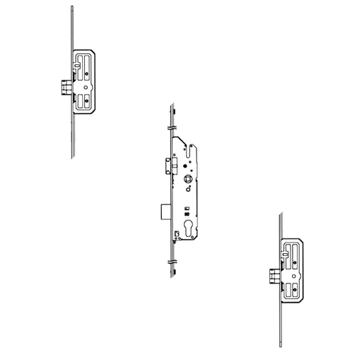 FUHR 833 Type 4 Auto Locking With Deadlocking Latch & 2 Latchbolts 20mm Faceplate