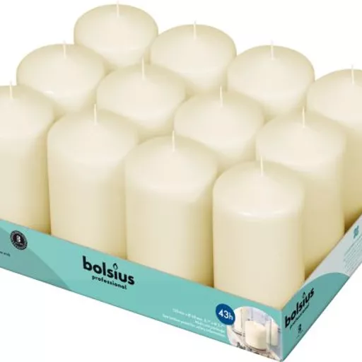 70/130 IVORY PILLAR CANDLE (1X12)