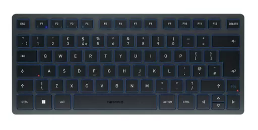 CHERRY KW 7100 MINI BT keyboard Bluetooth QWERTY UK English Blue