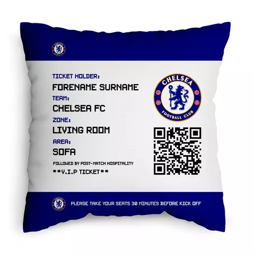 Chelsea FC Ticket 18" Cushion