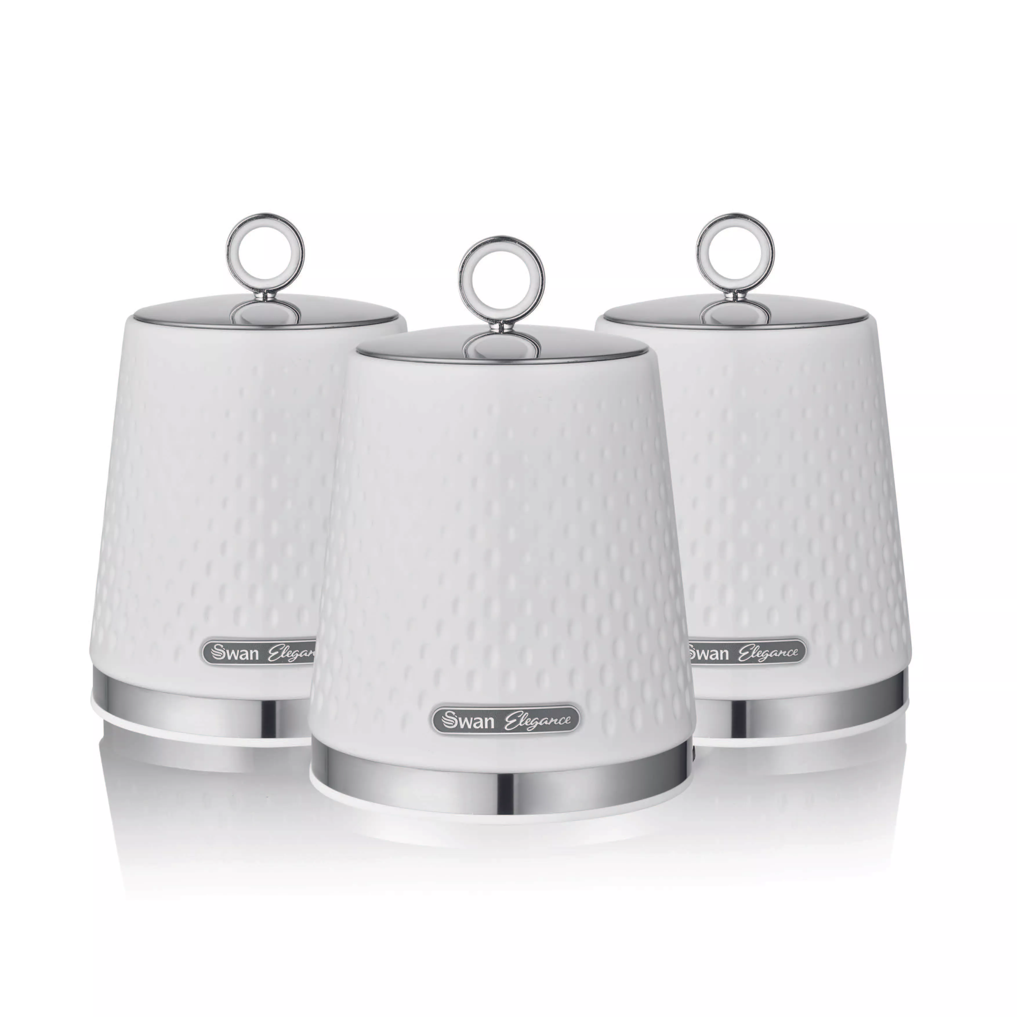 Elegance Set of Canisters Storage Swan Brand