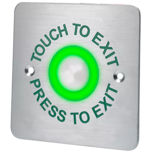ASEC Touch Sensitive Illuminated Red/Green Halo Exit Button