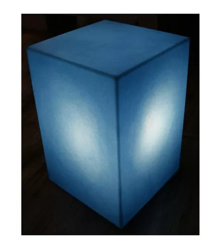 Blue Display Stand with Light - 60x 40x 40cm