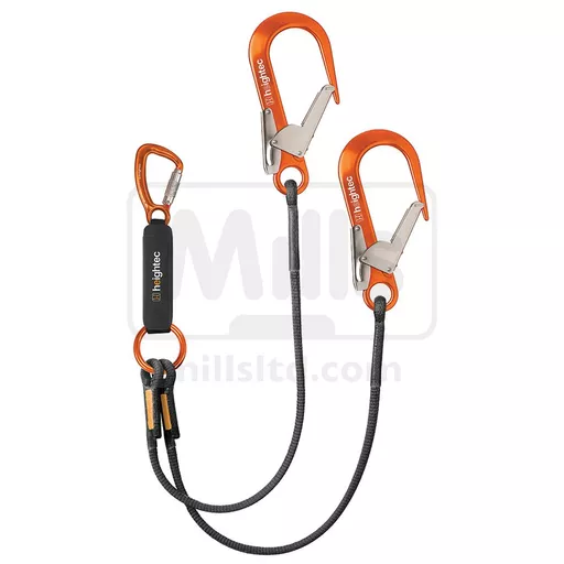 Heightec Elite Twin Lanyard with Tri-Act Scaff Hook