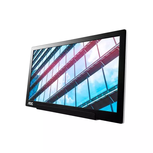 AOC 01 Series I1601P computer monitor 39.6 cm (15.6") 1920 x 1080 pixels Full HD LED Silver, Black