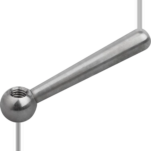 K0174 Tension Levers In Polished Steel Female Thread Size M6-M20