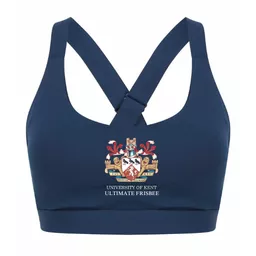 UniversityOfKent_UltimateFrisbee_SportsBra_Navy_Front.png