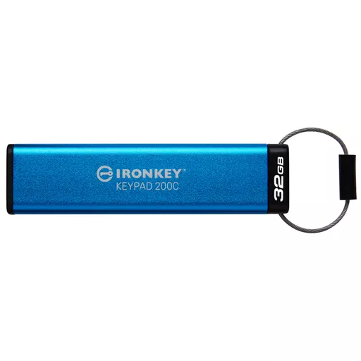 Kingston Technology IronKey 32GB USB-C Keypad 200C, FIPS 140-3 Lvl 3 (Pending) AES-256