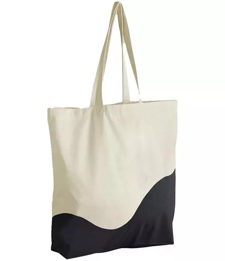 Westford Mill Organic Cotton Wave Print Maxi Tote Bag