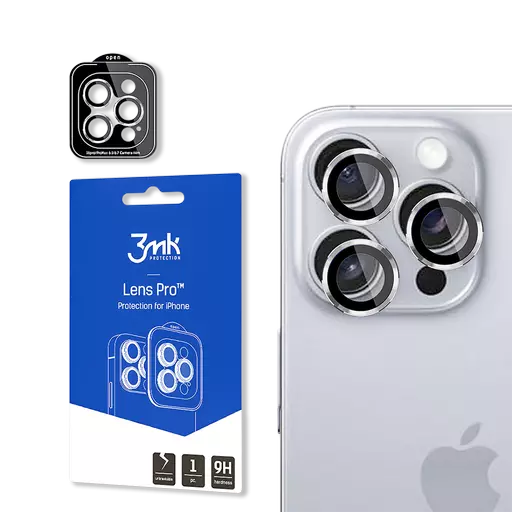 3MK - Lens Protection Pro (White Titanium) - For iPhone 16 Pro / 16 Pro Max