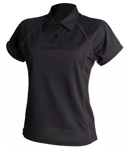 Finden + Hales Ladies Performance Piped Polo Shirt