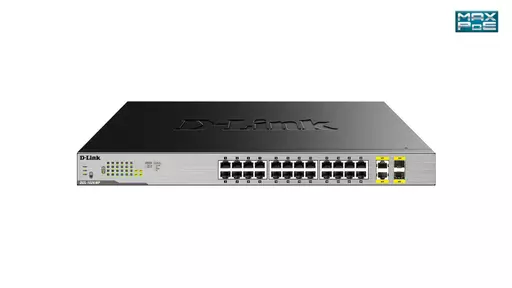 D-Link DGS-1026MP network switch Unmanaged Gigabit Ethernet (10/100/1000) Power over Ethernet (PoE) Black, Grey