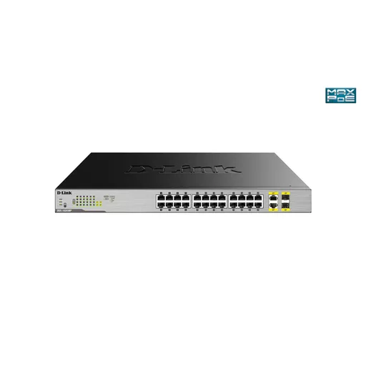 D-Link DGS-1026MP network switch Unmanaged Gigabit Ethernet (10/100/1000) Power over Ethernet (PoE) Black, Grey