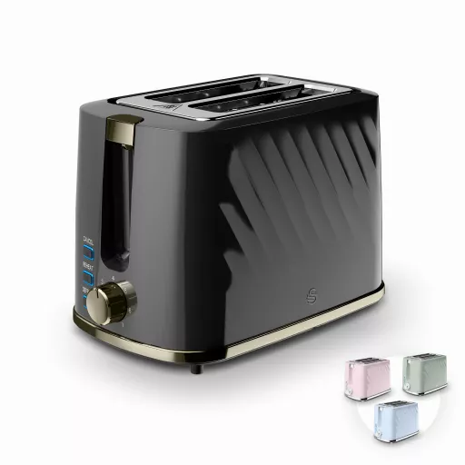 Windsor 2 Slice Textured Toaster