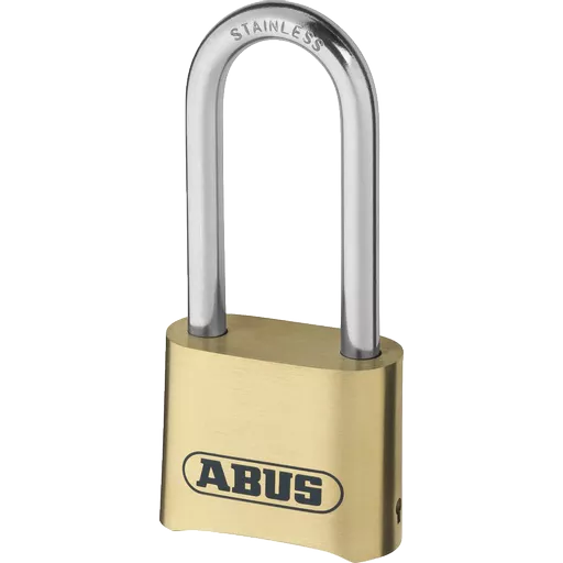 ABUS 180IB Series Brass Combination Long Stainless Steel Shackle Padlock