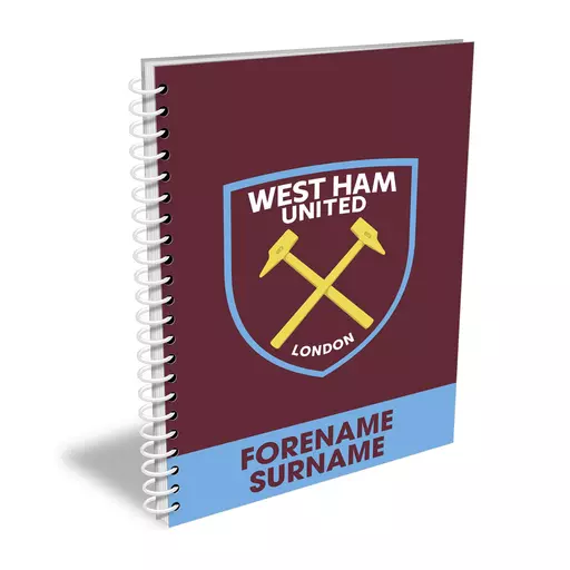 West Ham United FC Bold Crest Notebook