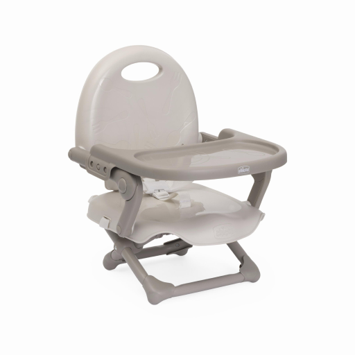 Chicco White Pocket Snack Booster Seat In Milky Way