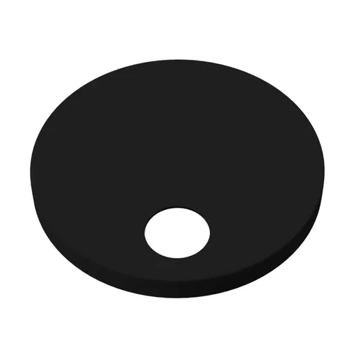 Toilet seat hinged Cover caps and fixings 50mm - Matt Black